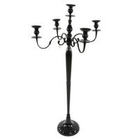 SVEČNIK - črna, Basics, kovina (37/79/37cm)