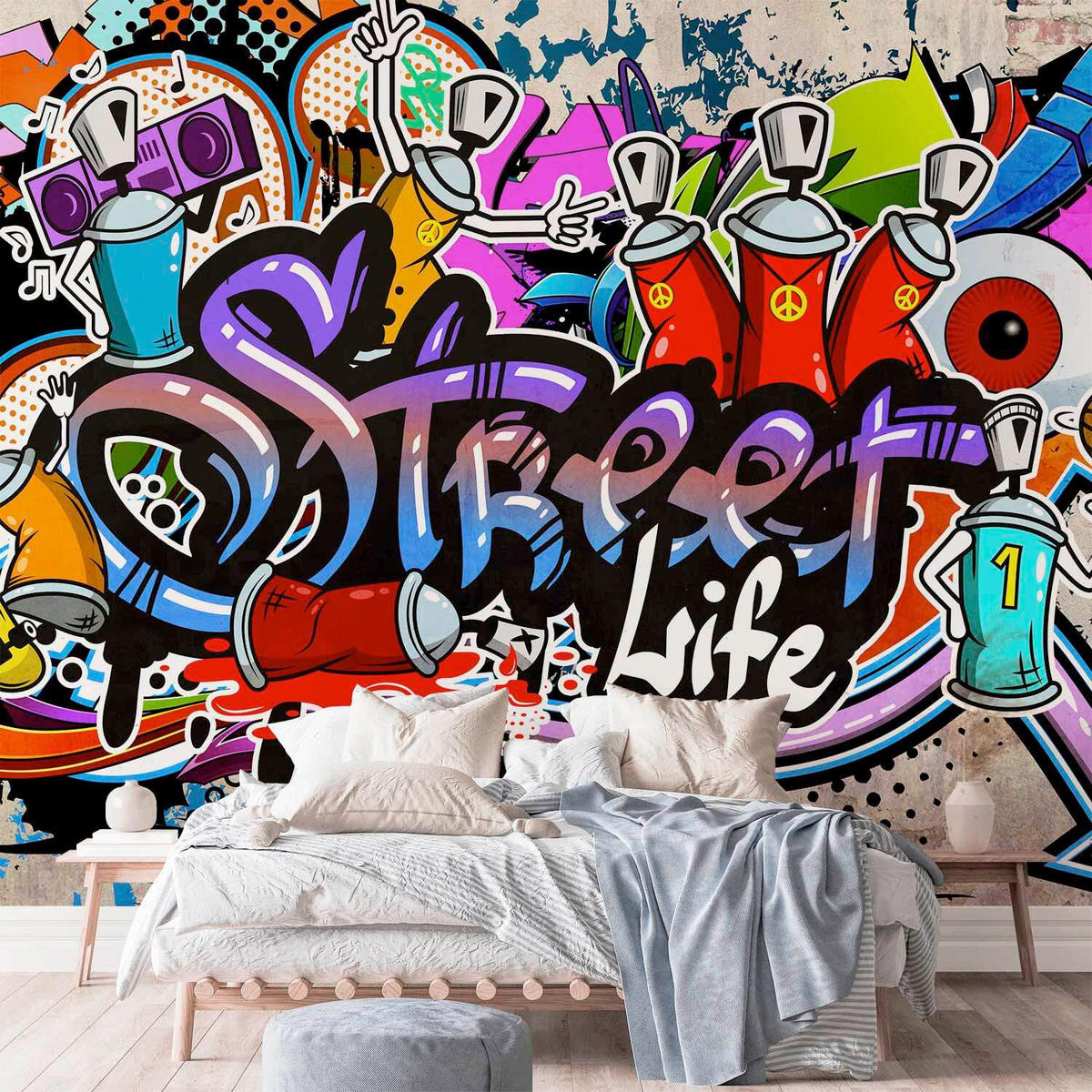 FOTOTAPETE  - Beige/Violett, LIFESTYLE, Textil (250/175cm) - artgeist