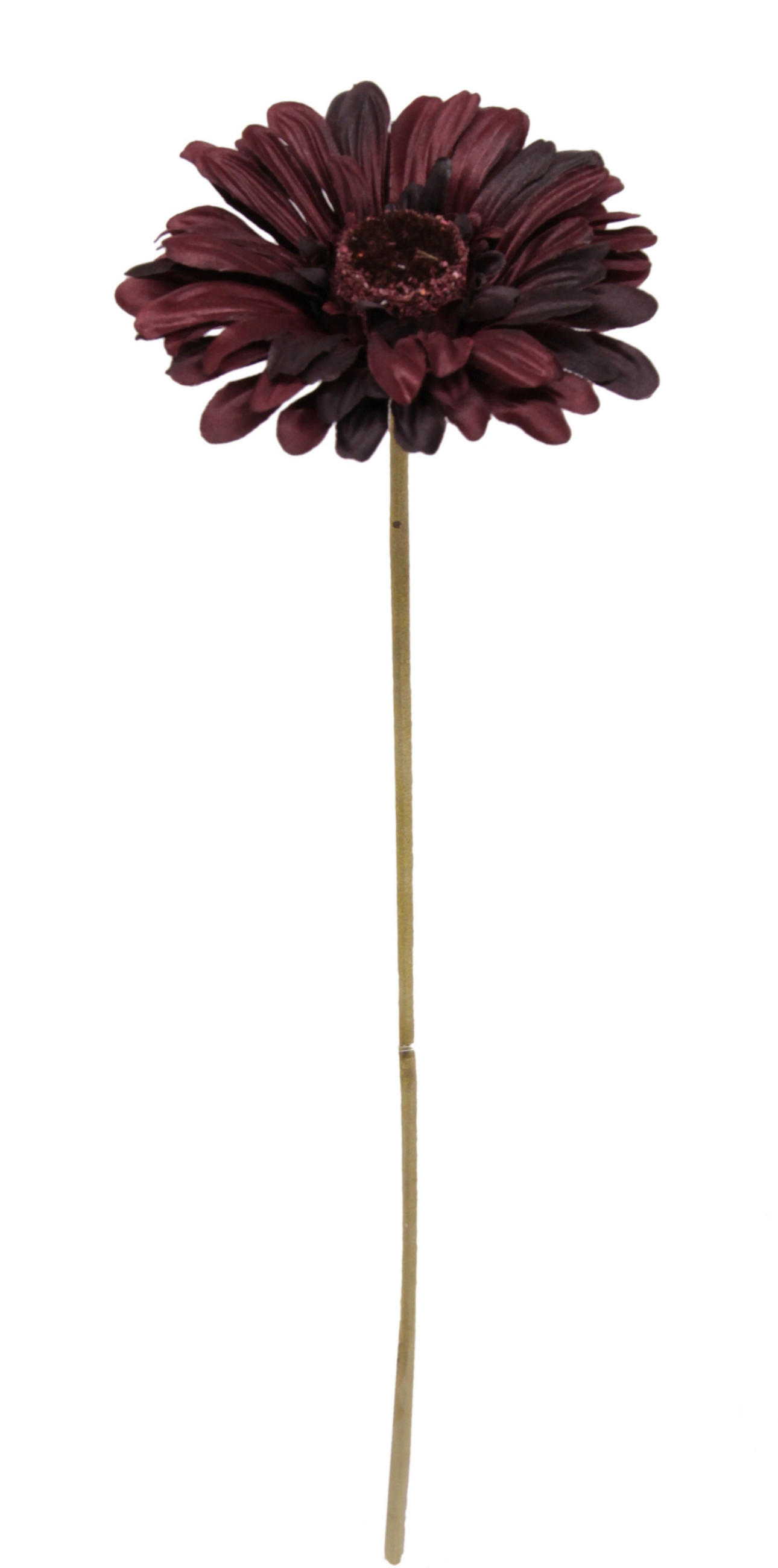 GERBERA  - Weinrot, Basics, Textil (11/53cm)