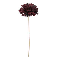 GERBERA  - Weinrot, Basics, Textil (11/53cm)