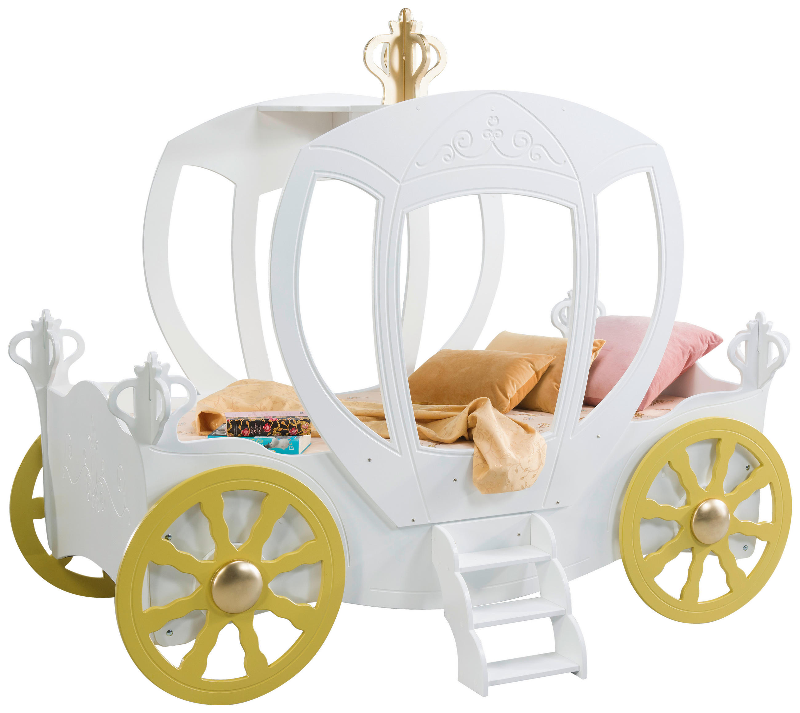 Kinderbett - Weiß, LIFESTYLE, Holz/Holzwerkstoff (90/180cm) - Livetastic