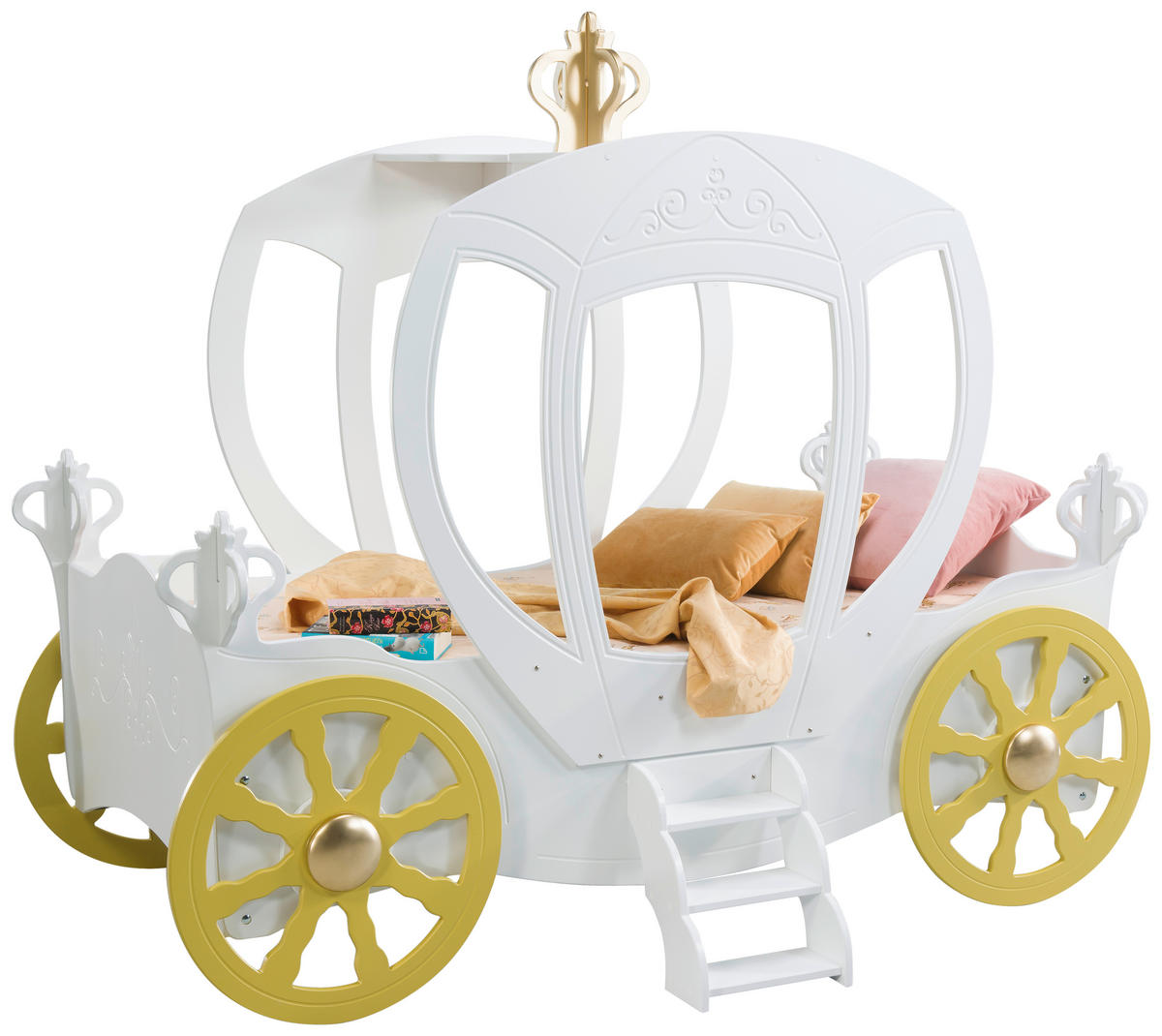 Kinderbett - Weiß, LIFESTYLE, Holz/Holzwerkstoff (90/180cm) - Livetastic