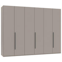 DREHTÜRENSCHRANK Graphitfarben, Sahara  - Graphitfarben/Sahara, Modern, Holzwerkstoff/Kunststoff (270/208/58cm) - Chameo