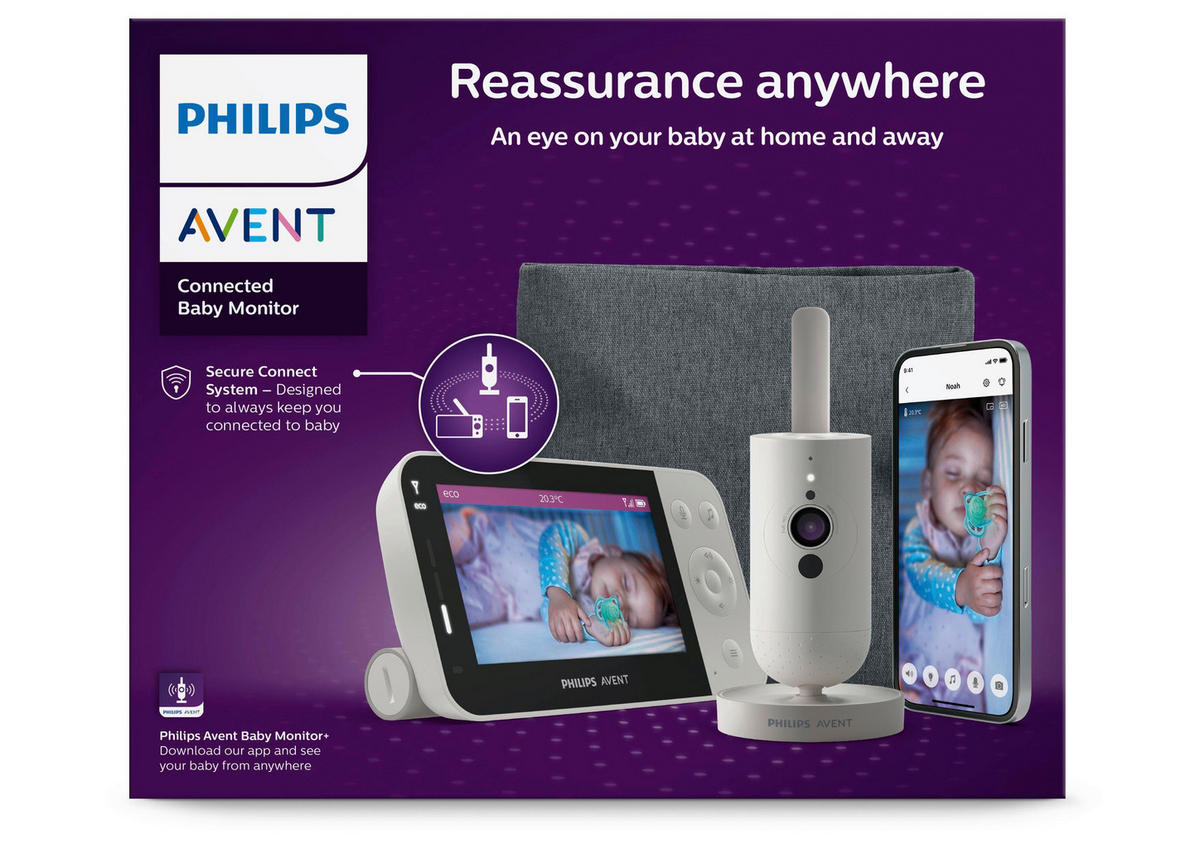 BABY MONITOR   - svijetlo siva, Basics, plastika (20,0/10.0/16.6cm) - Avent