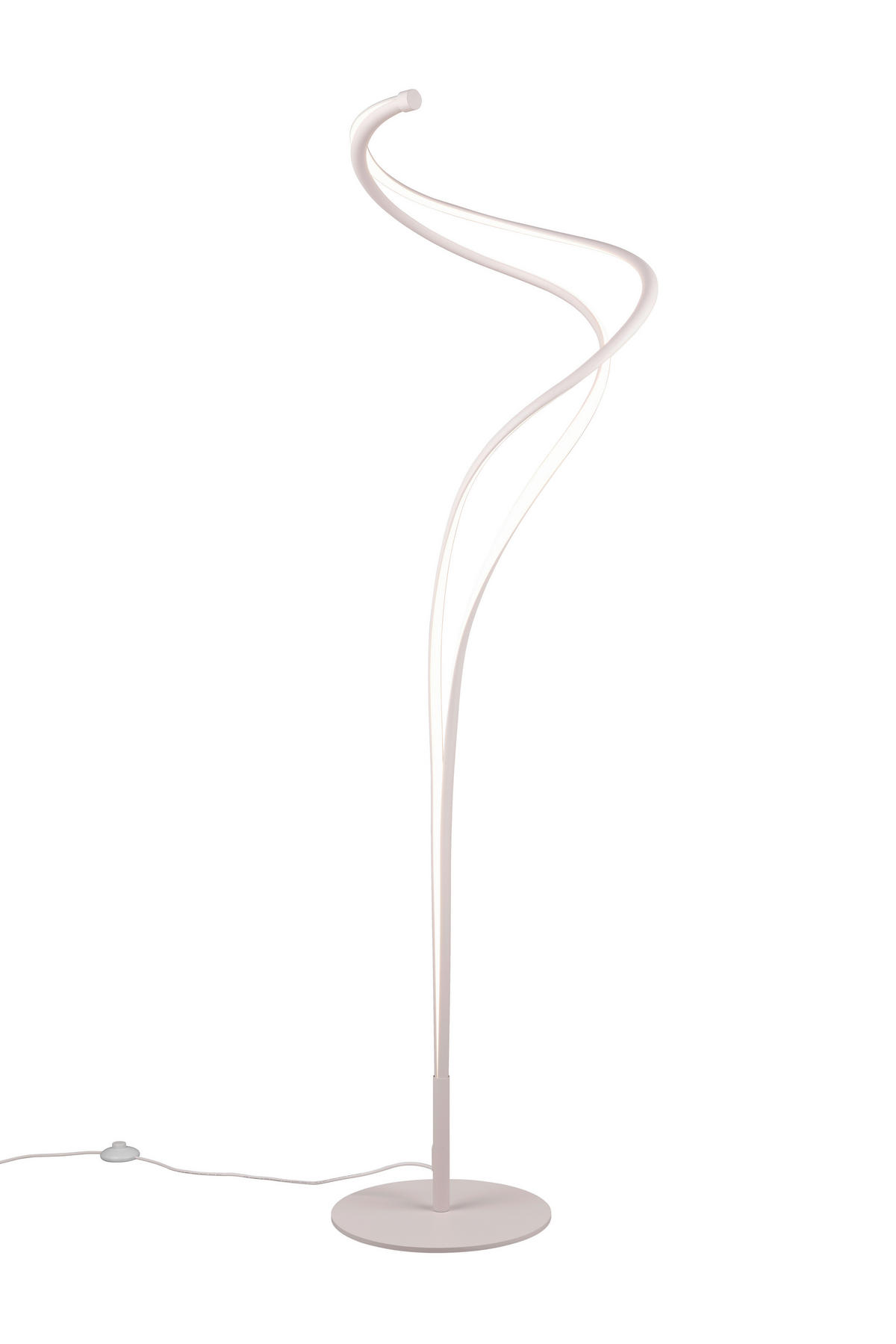 LED-STEHLEUCHTE 44/160 cm    - Weiß, Design, Metall (44/160cm) - Trio Leuchten