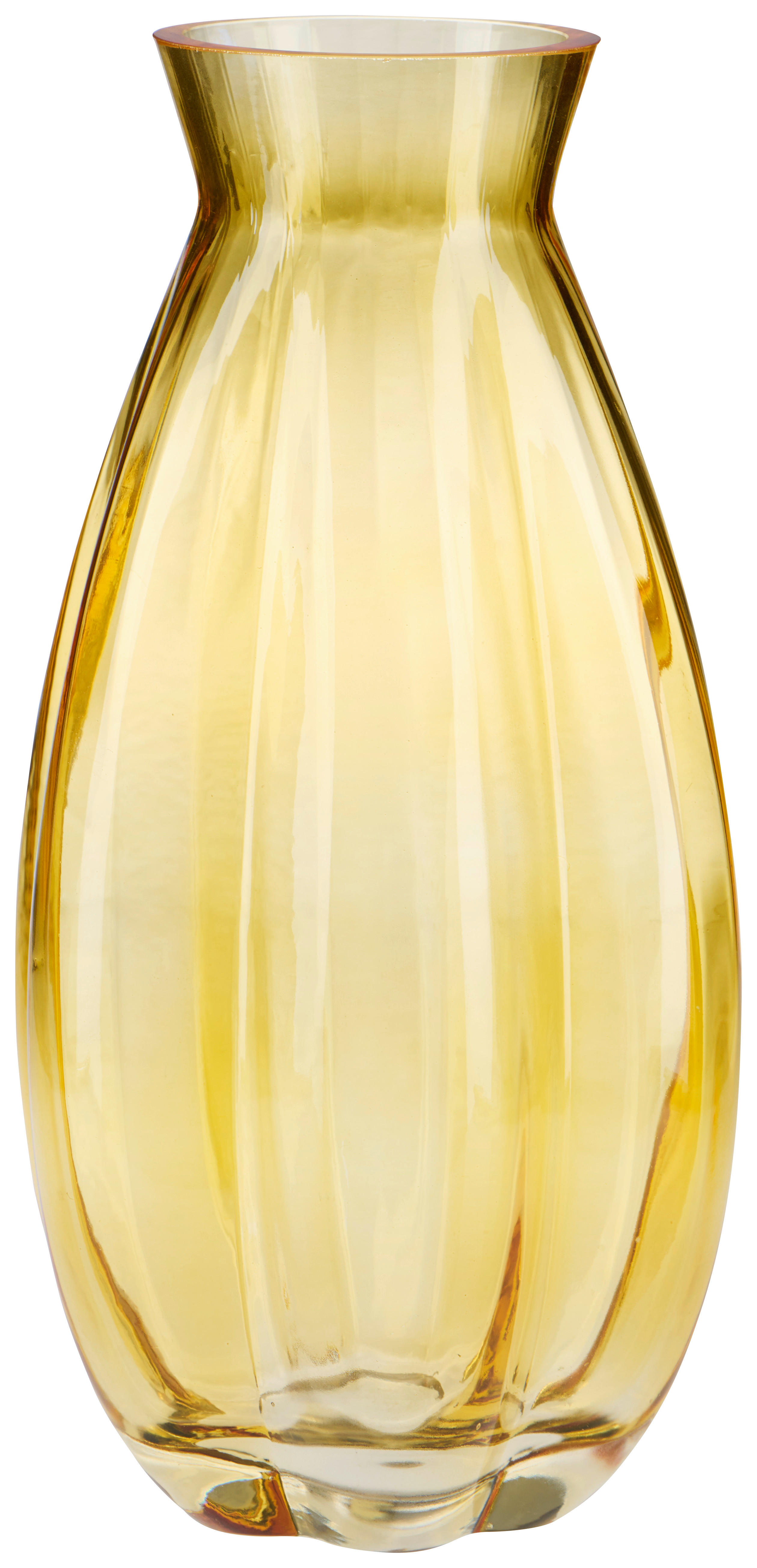 VASE 30 cm  - Gelb, Trend, Glas (15,5/30cm) - Ambia Home