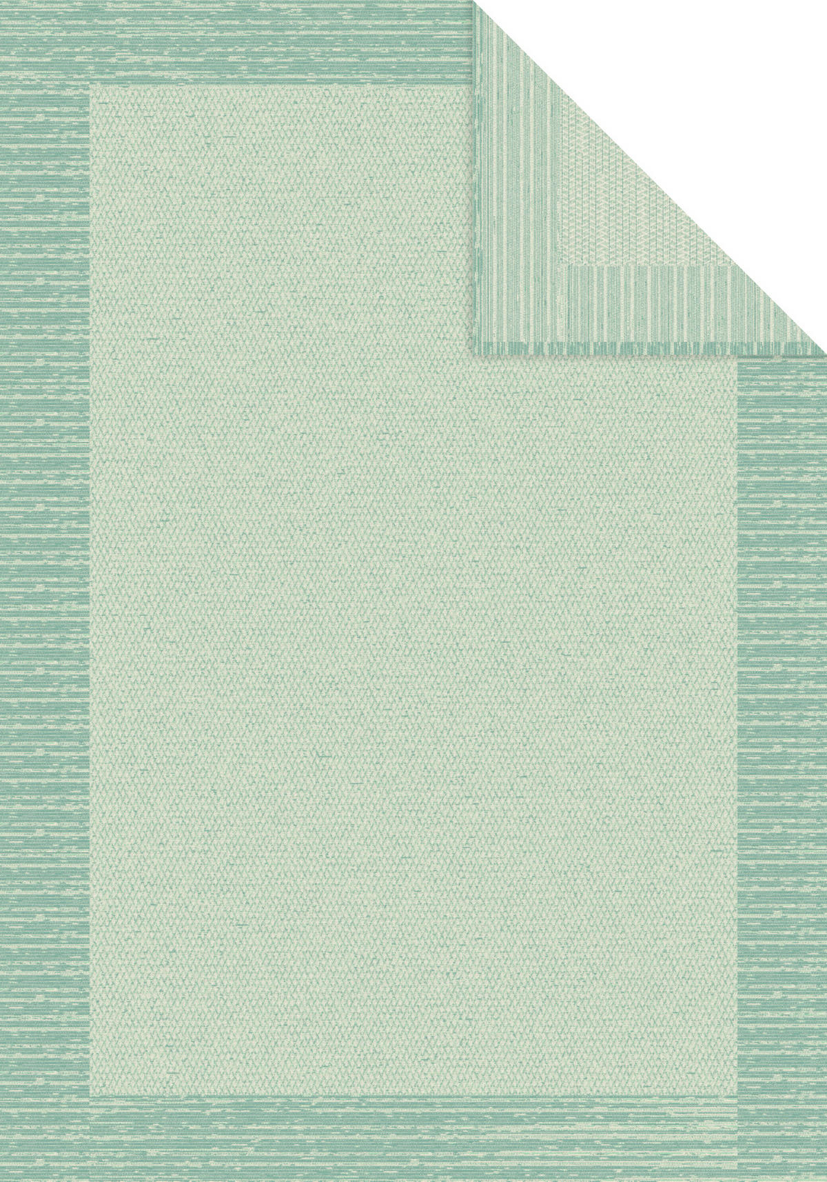 PLAID 140/200 cm  - Türkis, Natur, Textil (140/200cm) - Bio:Vio