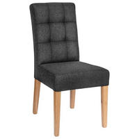 STOLICA  antracit  drvo, tekstil      - boje hrasta/antracit, Konvencionalno, drvo/tekstil (48/95/61cm) - Carryhome
