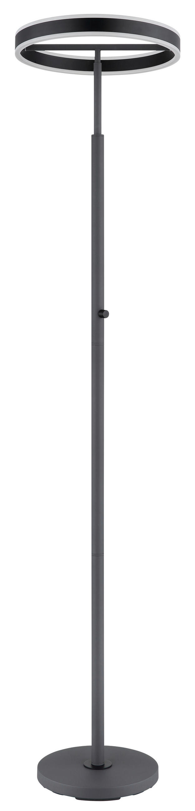 STOJACÍ LED LAMPA, 40/181 cm  - bílá/černá, Design, kov/plast (40/181cm) - Globo
