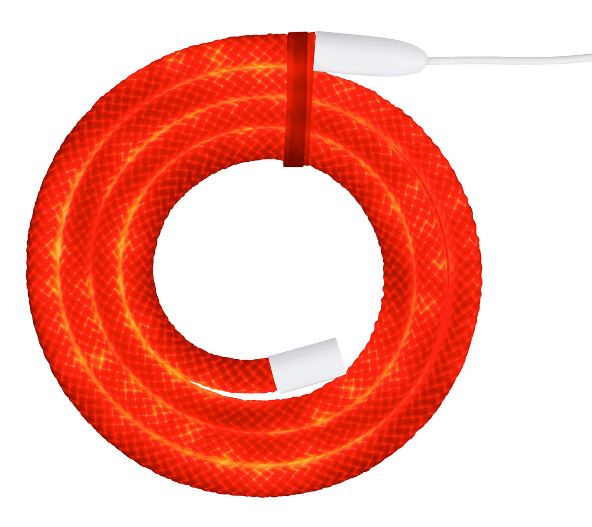 LED SZALAG 200 cm  - fehér, Basics, műanyag (200cm)