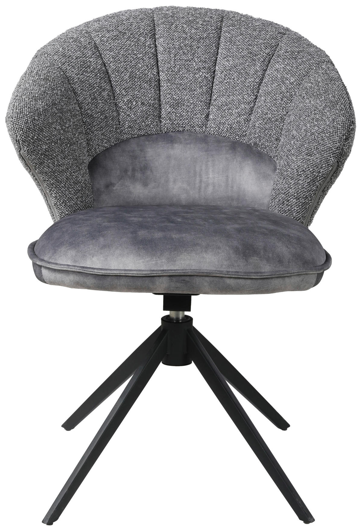 STUHL - Schwarz/Grau, Design, Textil/Metall (61/87,5/63,5cm) - Novel