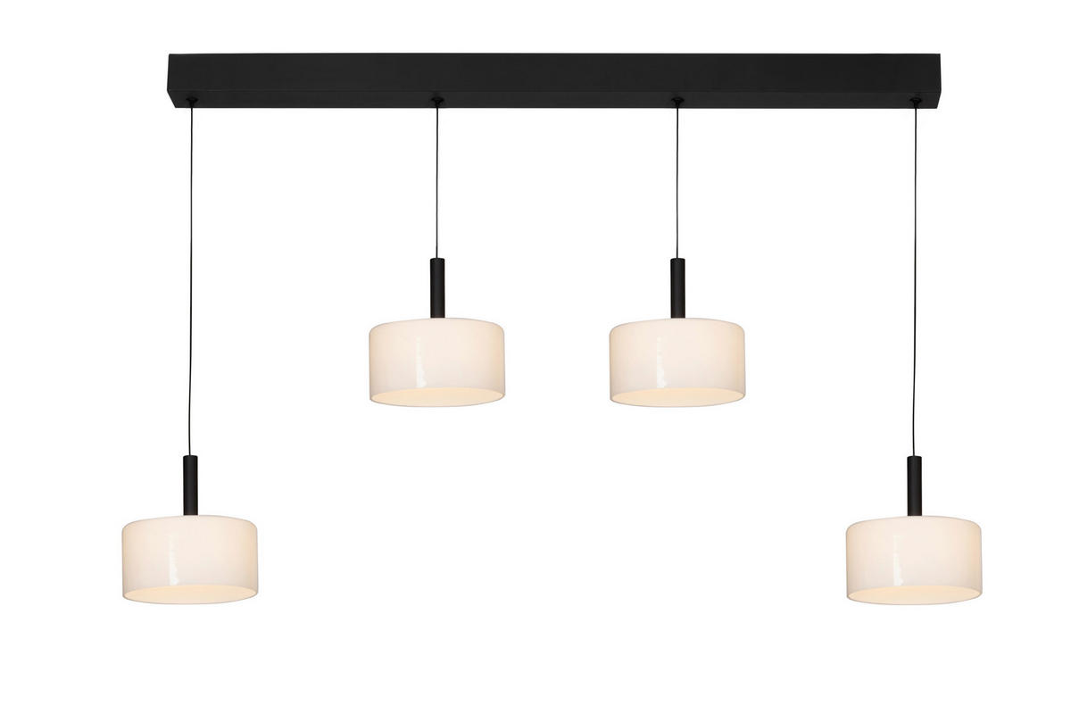 LED-HÄNGLAMPA Philadelphia 134/20/160 cm  - vit, Design, metall/glas (134/20/160cm) - Dieter Knoll
