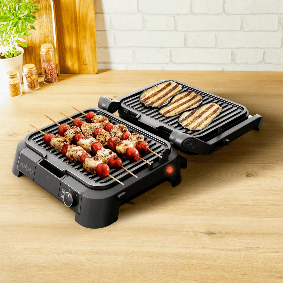 KONTAKTGRILL  - Schwarz, Basics, Kunststoff/Metall - Tefal