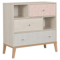 KOMMODE  in 94/95/41 cm  - Kastanienfarben/Koralle, MODERN, Keramik/Holz (94/95/41cm) - MID.YOU