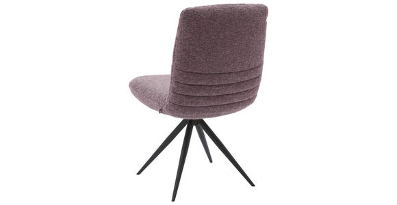 STUHL - Rotbraun/Weinrot, Design, Textil/Metall (50/93/69cm) - Dieter Knoll