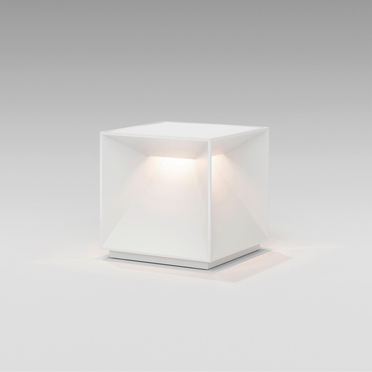 AKKU-TISCHLEUCHTE Nutalis 10/10/10 cm   - Weiß, Design, Metall (10/10/10cm)