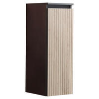 MIDISCHRANK 30,2/84,6/30 cm  - Hellbraun/Eichefarben, Glas/Holzwerkstoff (30,2/84,6/30cm) - Novel