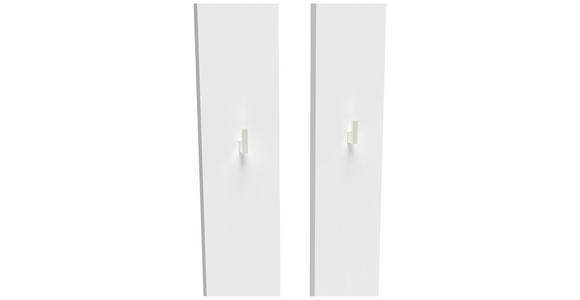 GARDEROBENPANEEL 2 Stück  in 11/163/1,8 cm  - Weiß, KONVENTIONELL, Holzwerkstoff (11/163/1,8cm) - Novel