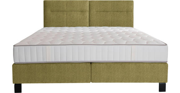 BOXSPRINGBETT 200/220 cm  in Grün  - Schwarz/Grün, KONVENTIONELL, Textil/Metall (200/220cm) - Esposa