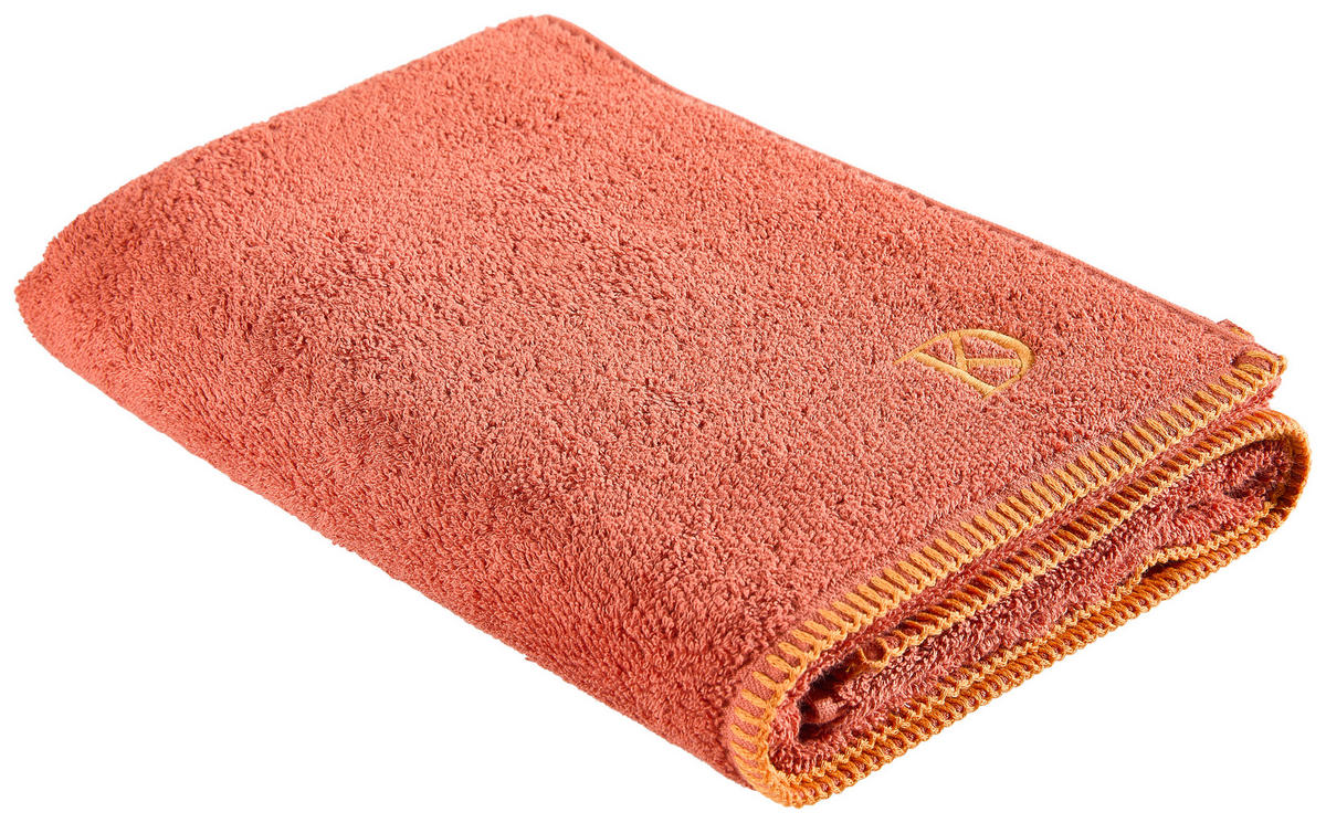 DUSCHTUCH BOLANO 70/140 cm  - Dunkelorange, KONVENTIONELL, Textil (70/140cm) - Dieter Knoll