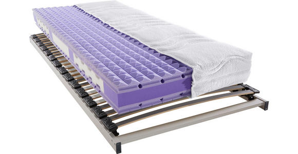 MATRATZENSET 80/200 cm - Anthrazit/Hellgrau, Basics, Holz (80/200cm) - Sleeptex