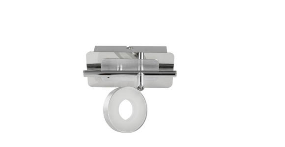 LED-STRAHLER 17,5/9/18,5 cm - Chromfarben/Alufarben, Trend, Metall (17,5/9/18,5cm) - Novel