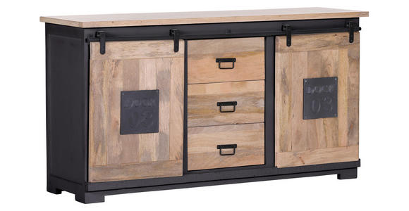 SIDEBOARD in 160/85/45 cm - Anthrazit/Schwarz, LIFESTYLE, Holz/Holzwerkstoff (160/85/45cm) - Landscape