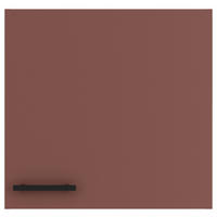 KÜCHENOBERSCHRANK 60/57,6/34,6 cm  in Rotbraun  - Rotbraun/Anthrazit, Basics, Holzwerkstoff/Metall (60/57,6/34,6cm) - Optifit