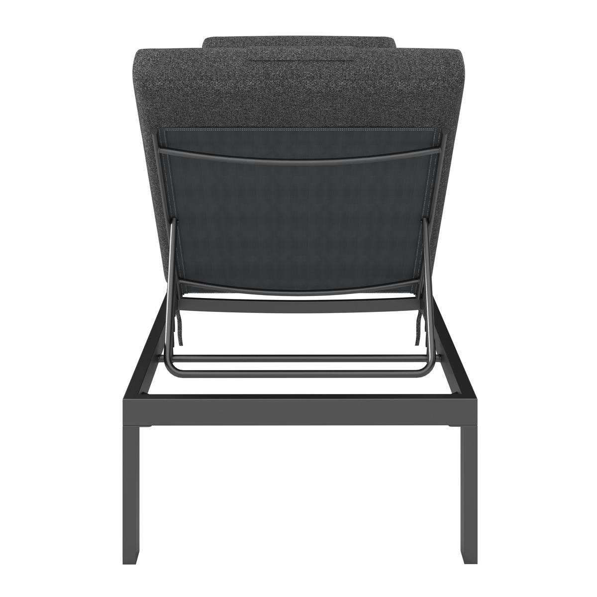 LEŽALJKA VRTNA   metal, tekstil  antracit    - antracit, Moderno, metal/tekstil (199/30/67cm) - Ambia Garden