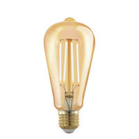 DEKORAČNÍ ŽÁROVKA E27 - jantarové barvy, Basics, sklo (14,3cm) - Eglo
