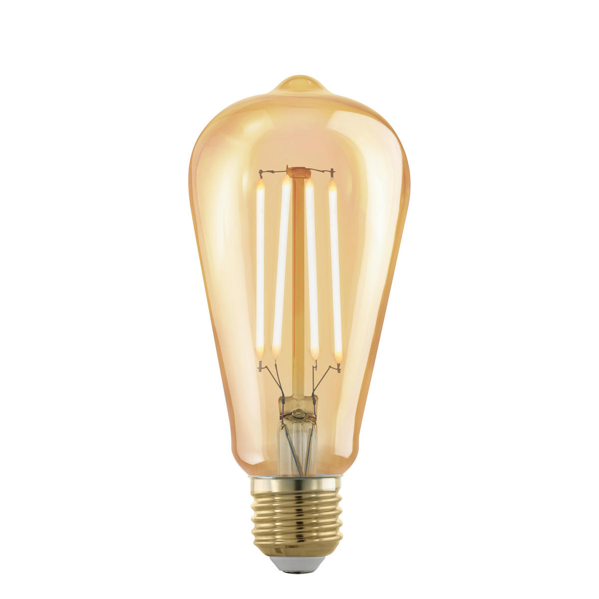 DEKORAČNÍ ŽÁROVKA E27 - jantarové barvy, Basics, sklo (14,3cm) - Eglo