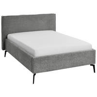 POLSTERBETT 140/200 cm  Grau, Hellgrau  - Birkefarben/Buchefarben, Design, Holz/Textil (140/200cm) - home24