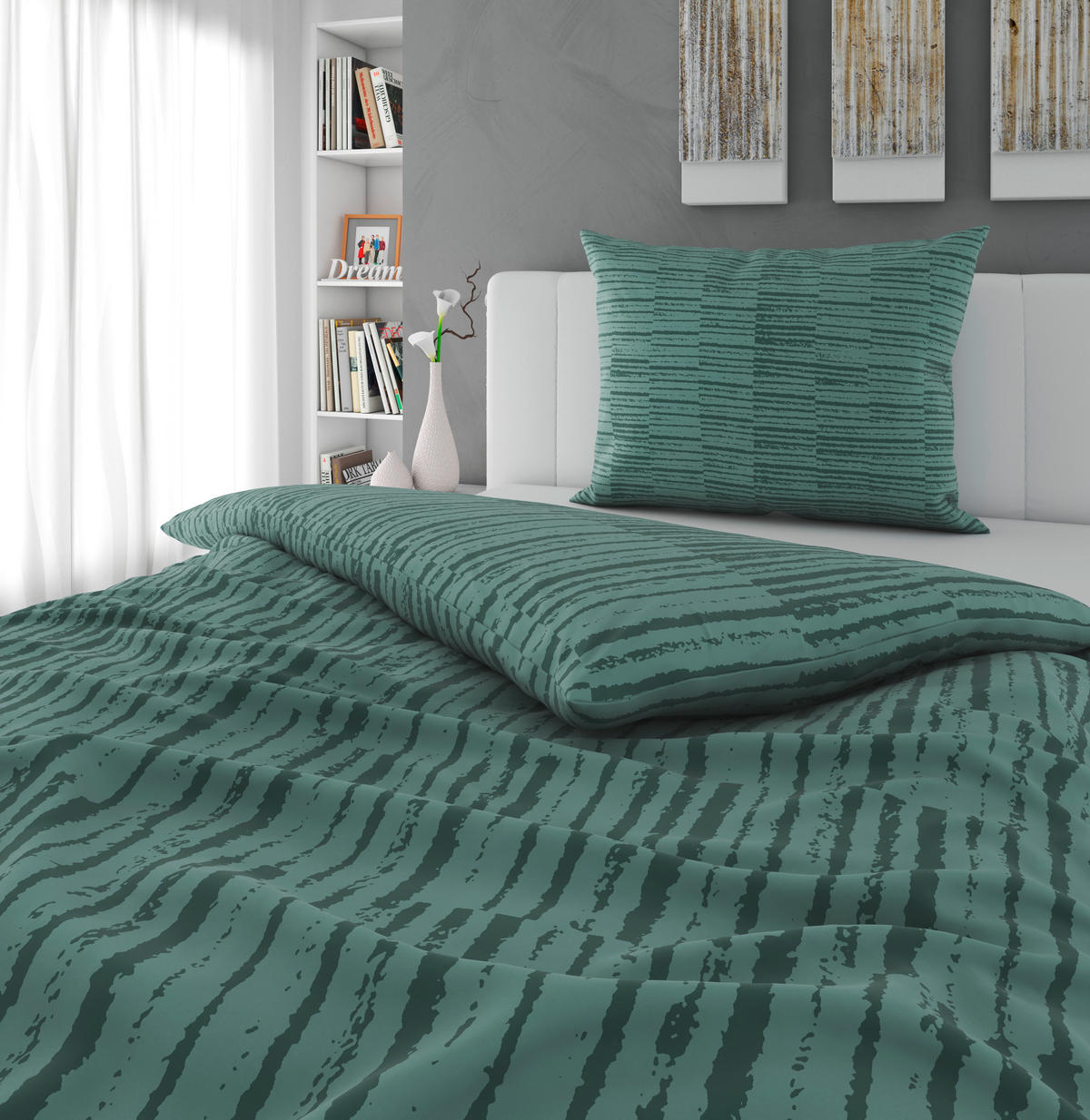 BETTWÄSCHE 2-teilig Satin 140/200 cm  - Multicolor, KONVENTIONELL, Textil (140/200cm) - Novel