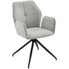 ARMLEHNSTUHL  in Eisen Webstoff  - Beige/Schwarz, Design, Textil/Metall (56/89/62cm) - Carryhome