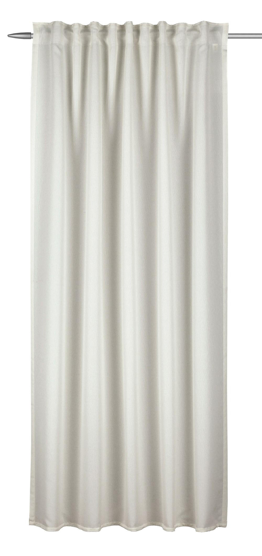 FERTIGVORHANG blickdicht  - Weiß, Basics, Textil (135/245cm)