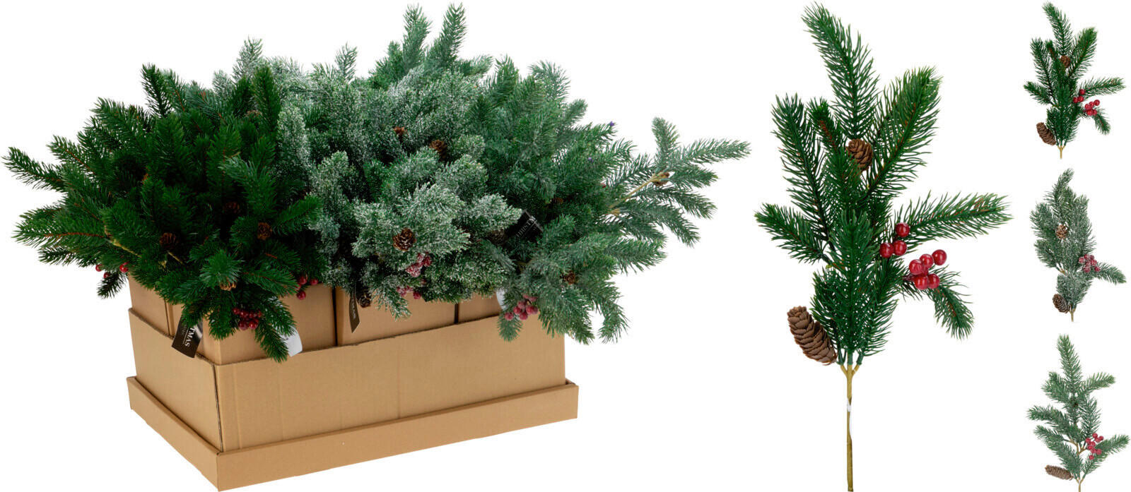 DÍSZÁG - zöld, Basics, műanyag (50cm)