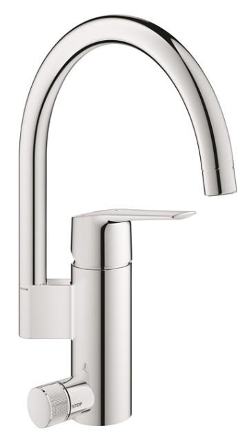 KÖKSBLANDARE - stålfärgad, metall (5,1/33,8/5,1cm) - Grohe