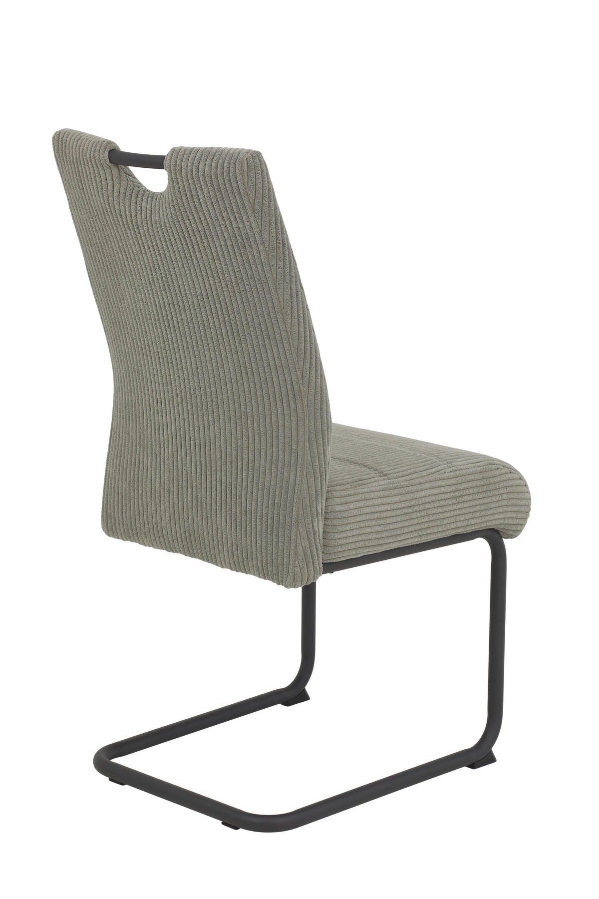 SCHWINGSTUHL-SET 2 Stück  in Stahl Cord  - Anthrazit/Grau, MODERN, Textil/Metall (47/99/63cm) - MID.YOU