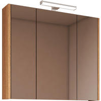 ORMARIĆ SA OGLEDALOM  hrast san remo  - hrast san remo, Moderno, staklo/pločasti materijal (80/70/15cm) - Ti'me