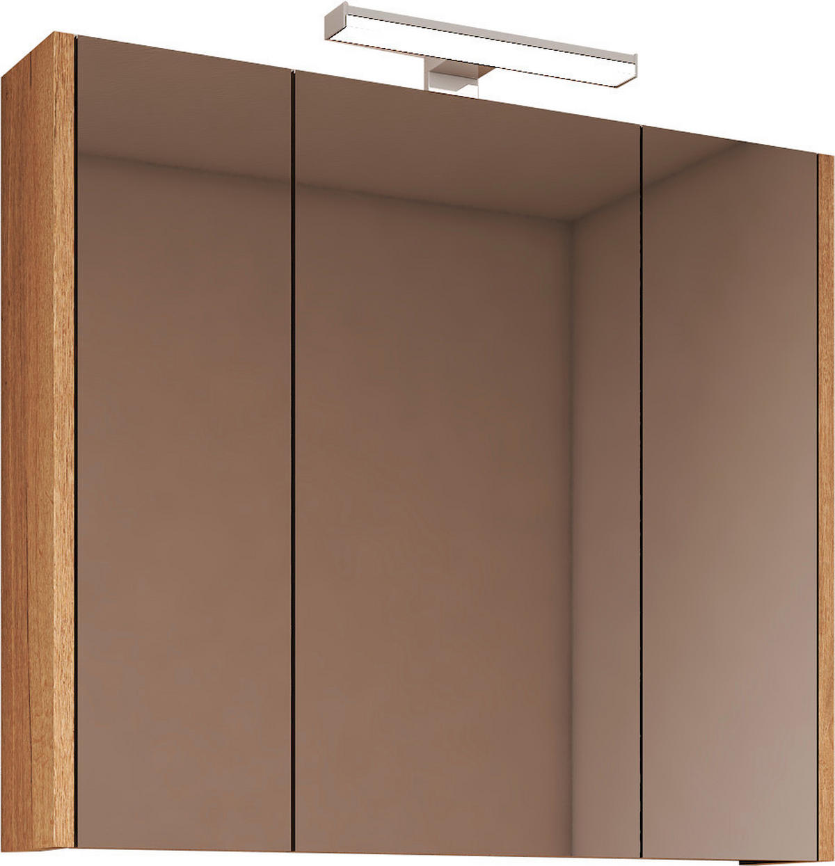 ORMARIĆ SA OGLEDALOM  hrast san remo  - hrast san remo, Moderno, staklo/pločasti materijal (80/70/15cm) - Ti'me
