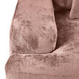 BIGSOFA Chenille Altrosa  - Schwarz/Altrosa, KONVENTIONELL, Kunststoff/Textil (282/73/115cm) - Carryhome