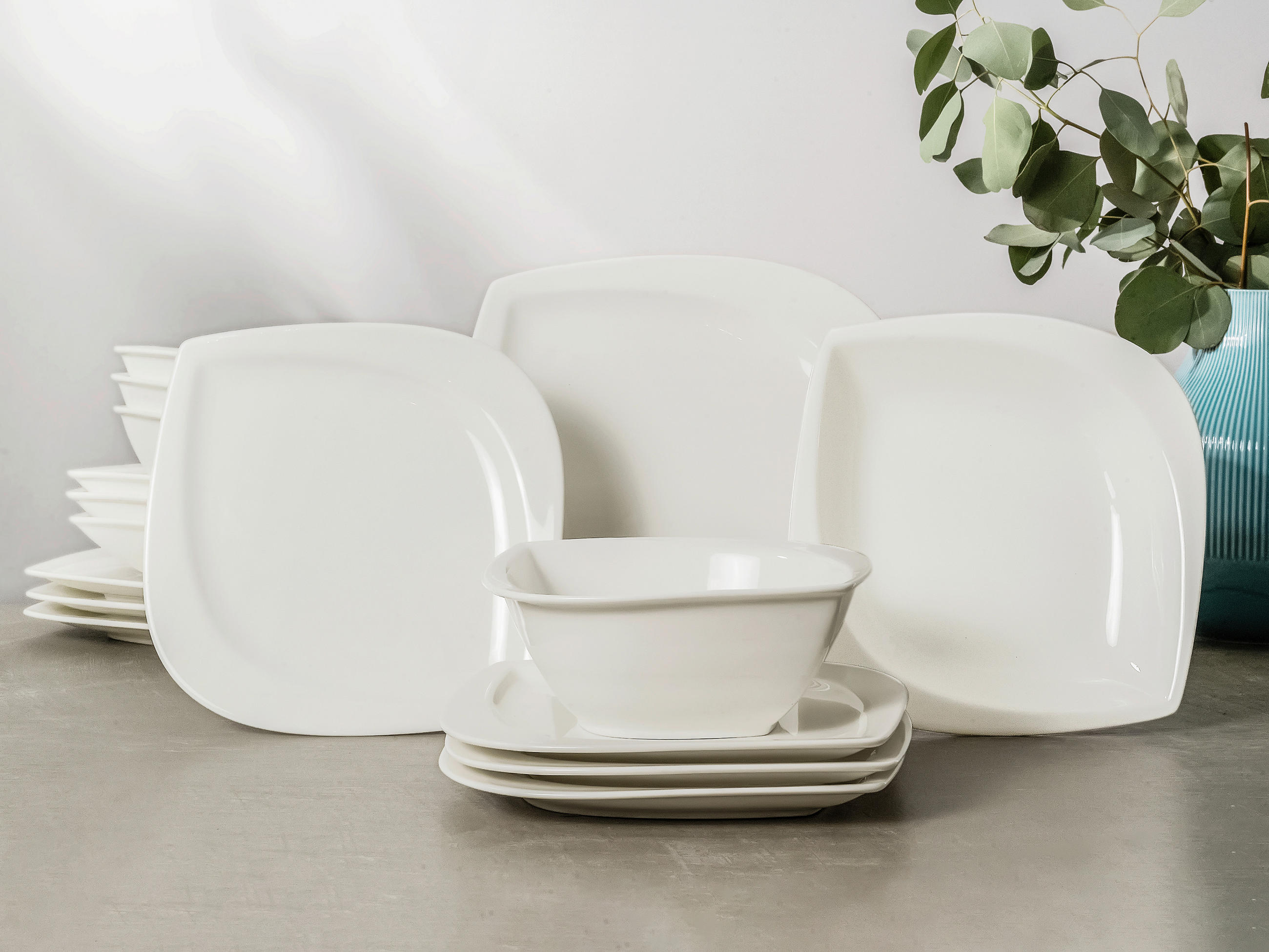 KOMBISERVICE Melbourne 16-teilig  - Weiß, Basics, Keramik - Creatable