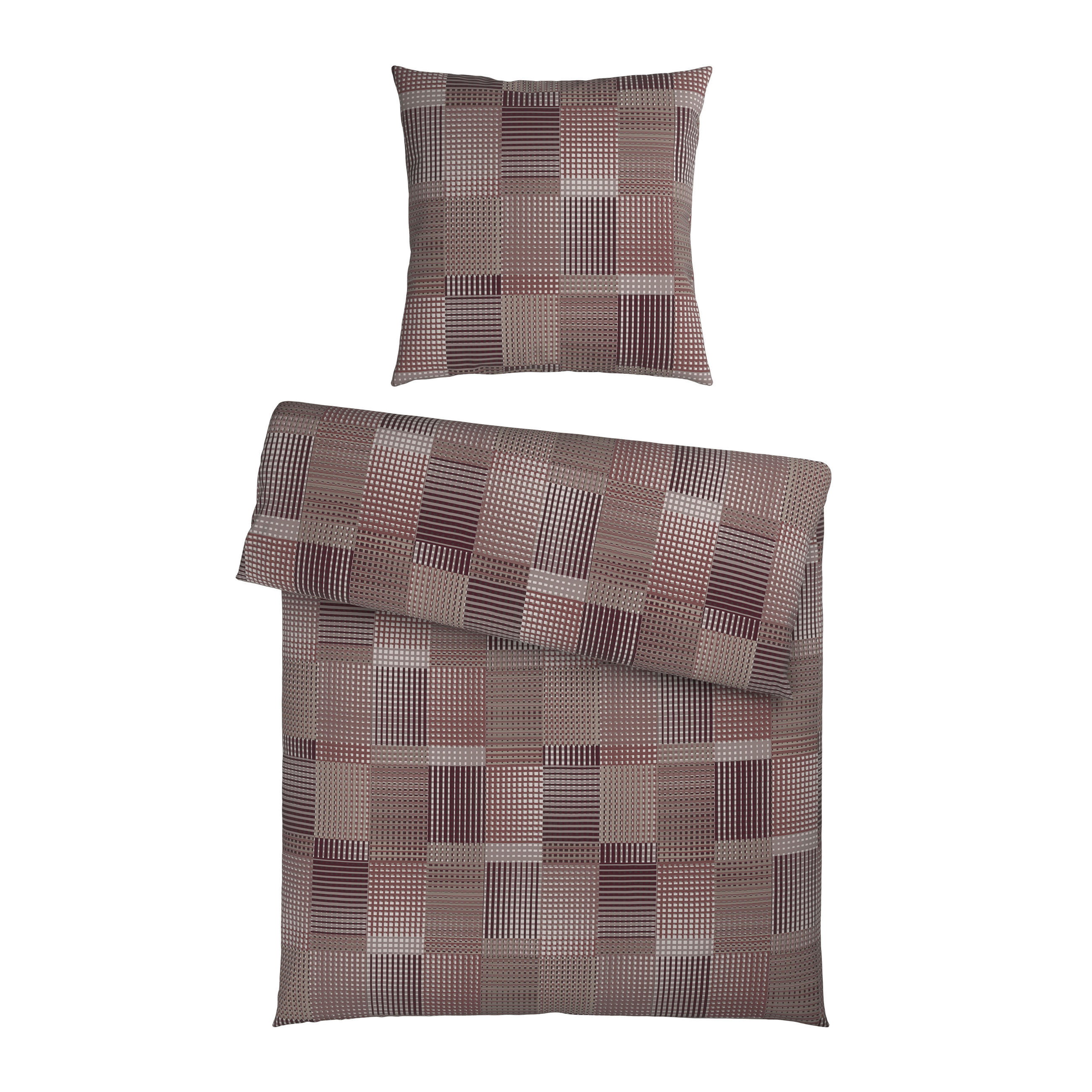 BETTWÄSCHE Flanell 135/200 cm  - Rot, Textil (135/200cm) - Novel