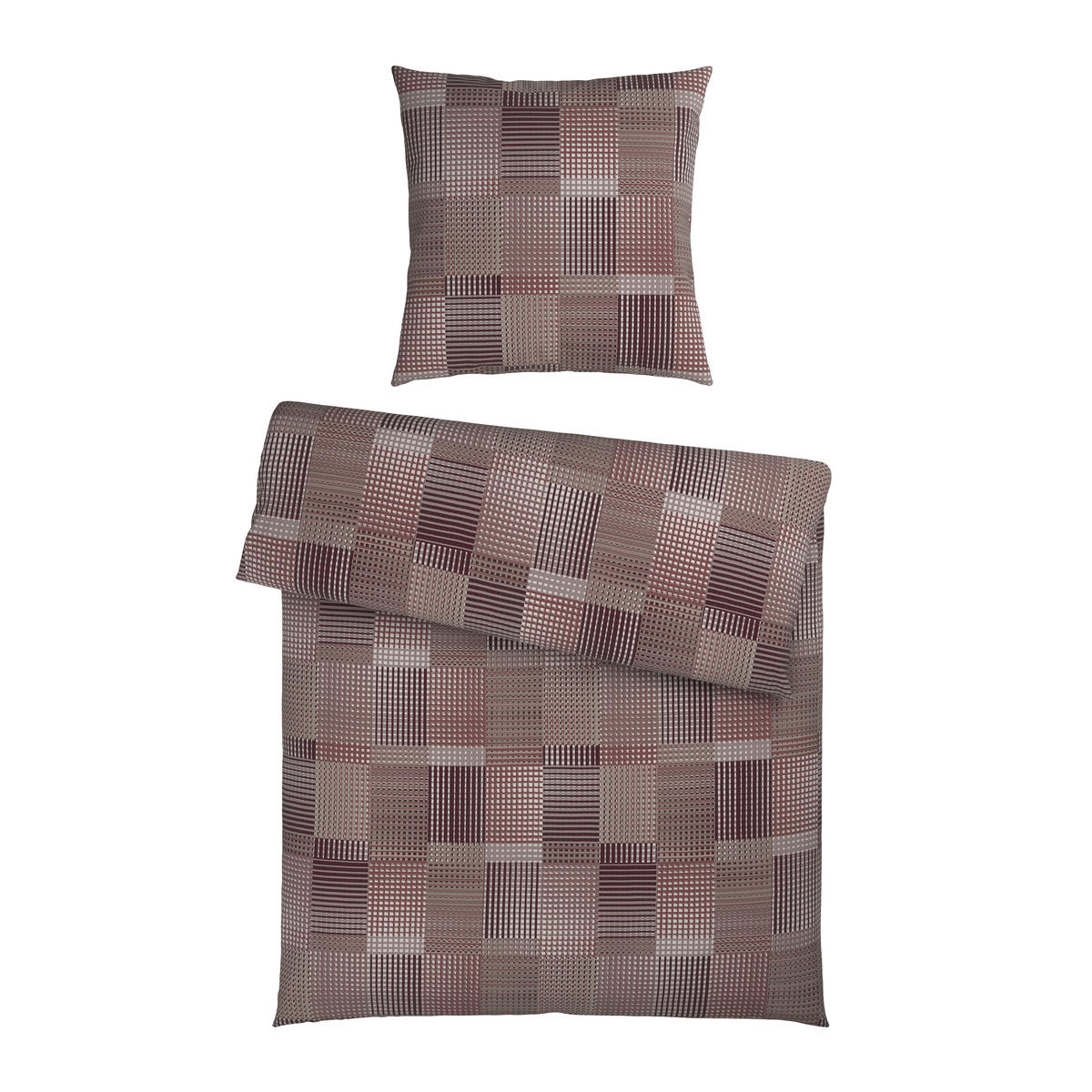 BETTWÄSCHE Flanell 155/220 cm  - Rot, Textil (155/220cm) - Novel