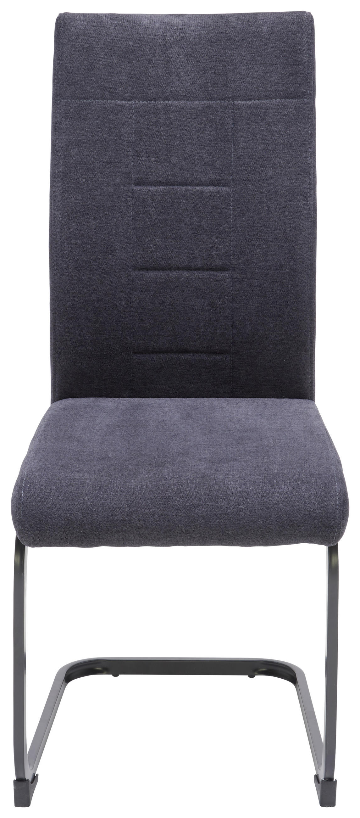 SZÁNKÓTALPAS SZÉK fém, textil antracit, fekete  - fekete/antracit, Design, textil/fém (43/99/62cm) - Carryhome