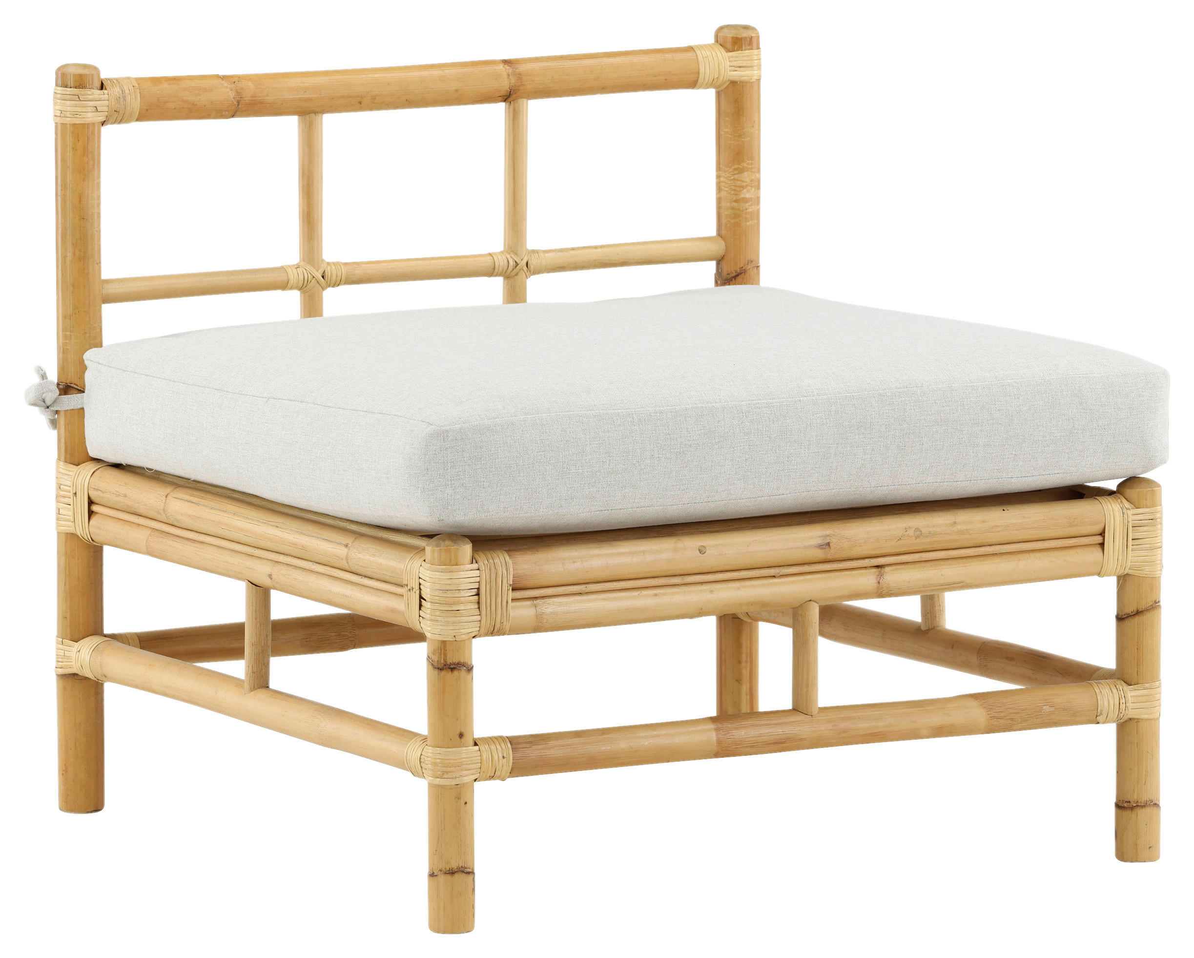 LOUNGESOFA 71,5/71/75 cm Bambus, Rattan - Hellbraun, KONVENTIONELL, Holz (71,5/71/75cm) - Gardenson