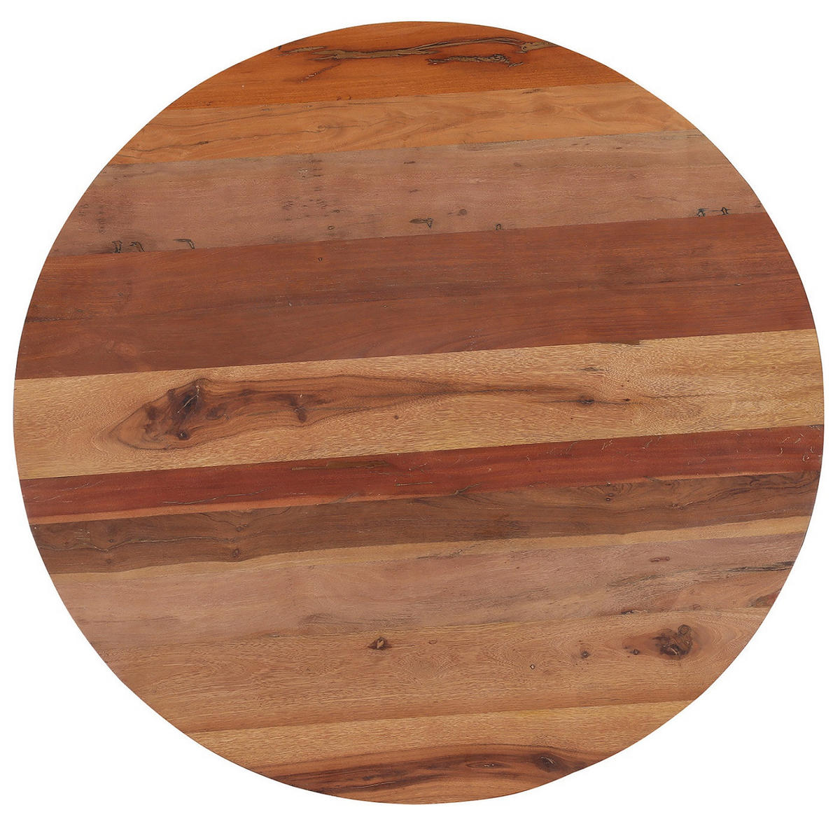 ESSTISCH in Holz, Metall 120/120/76 cm  - Schwarz/Naturfarben, MODERN, Holz/Metall (120/120/76cm) - Livetastic