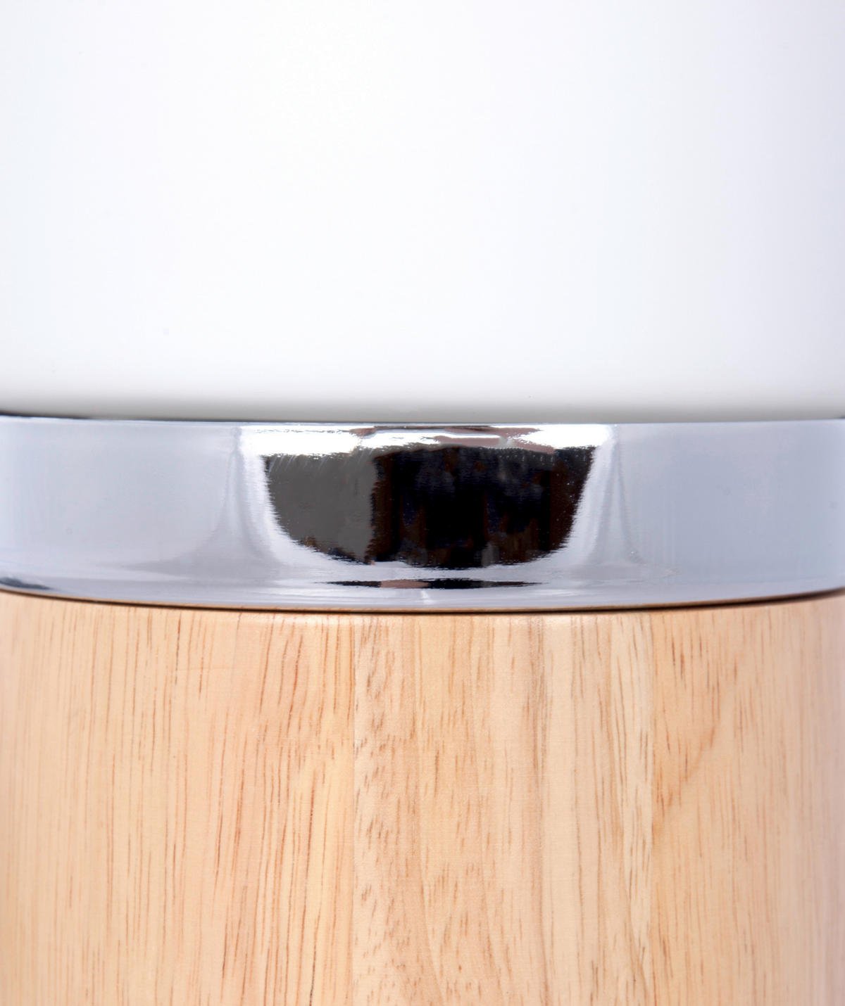 STOLNÍ LAMPA, E27, 14/14/33 cm - bílá, Trend, dřevo/sklo (14/14/33cm) - MID.YOU
