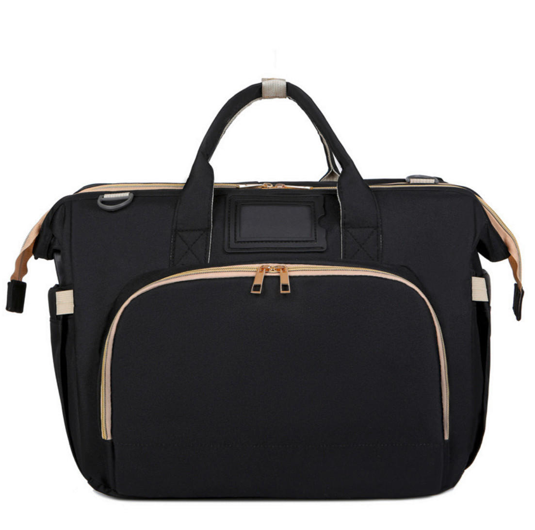 WICKELTASCHE  - Schwarz, Basics, Textil (20/40/30cm)