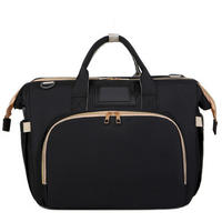 WICKELTASCHE  - Schwarz, Basics, Textil (20/40/30cm)